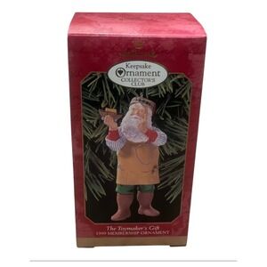 Hallmark Keepsake Ornament 1999 The Toymakers Gift Membership Santa Collector